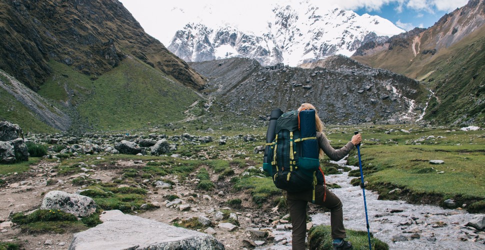 Walking sticks are life savers on the Salkantay Trek