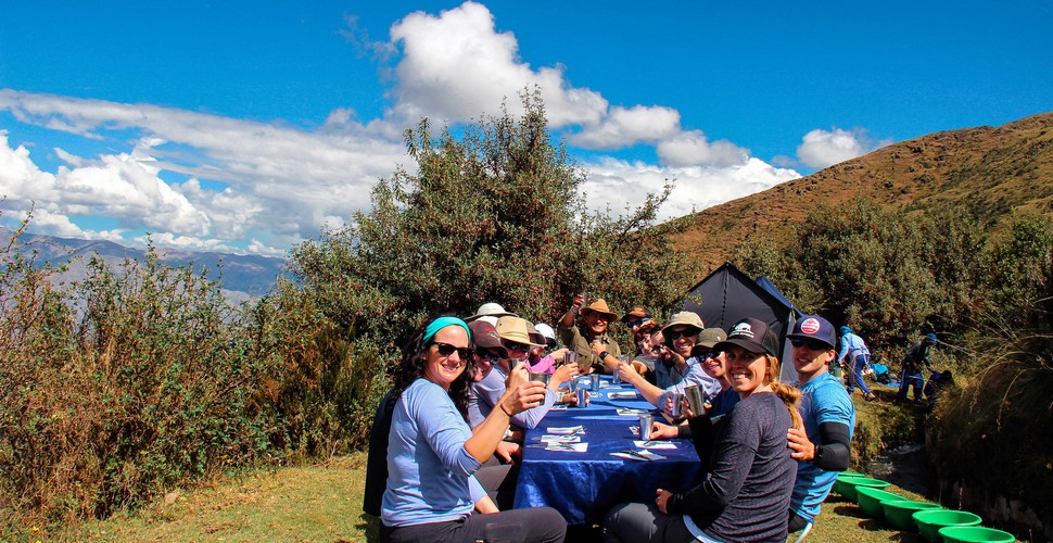 Group Meal on The Salkantay Trek