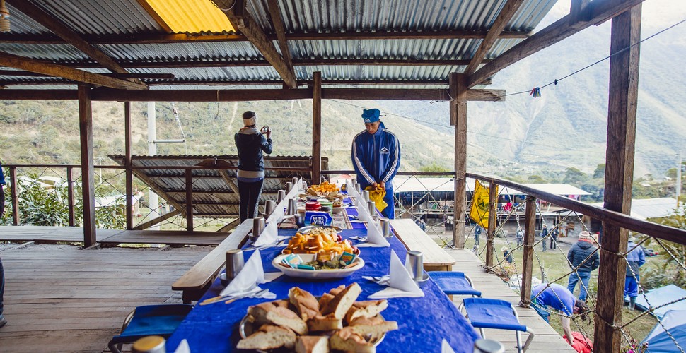 Lunch Awaits on The Salkantay Trek!