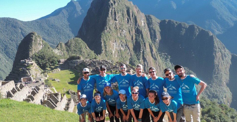 This group made it on their Machu Picchu vacation package!