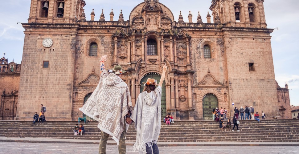 Admiring the Cusco Cathedral Before Scaling The Rainbow Mountain!