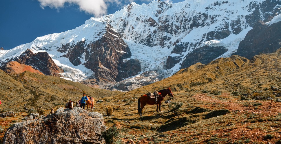 Horse at The Base of The Mountain on The Ausangate Trek