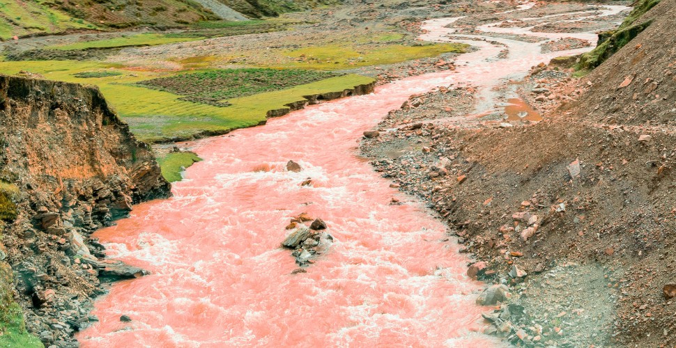 The Red River Near Palcoyo Rainbow Mountain