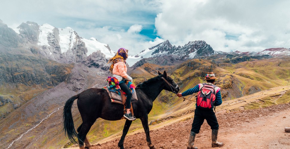 Mules on The Rainbow Mountain Trek