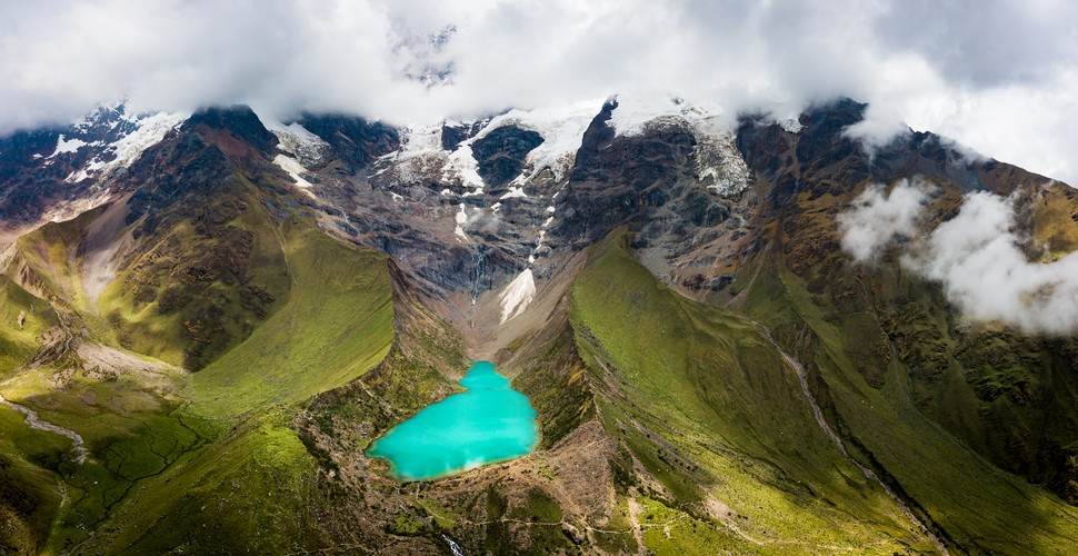 Humantay Lake Aerial View