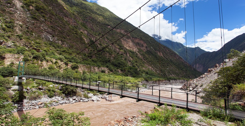 Bridge Over Rio Blanco on The Choquequirao Trek