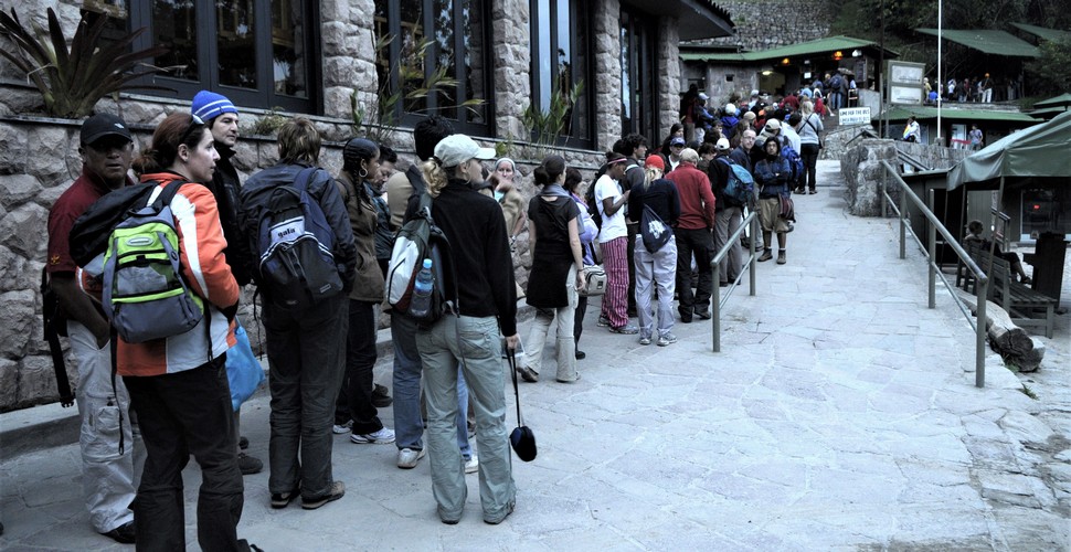 Crowds at The Machu Picchu Entrance