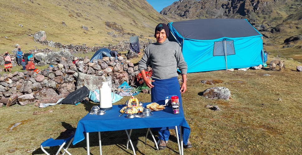 Lunch On The Huchuy Qosqo Trek