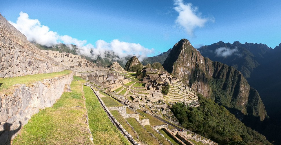 Close up of Machu Picchu Terraces