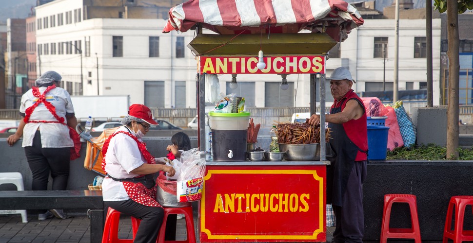 Lima street food stall