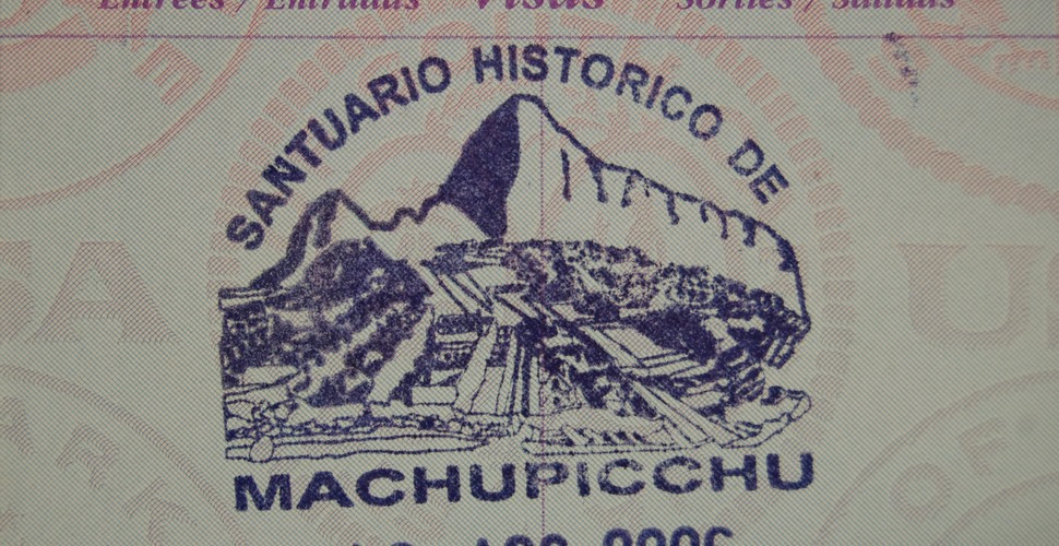 Machu Picchu Passport Stamp