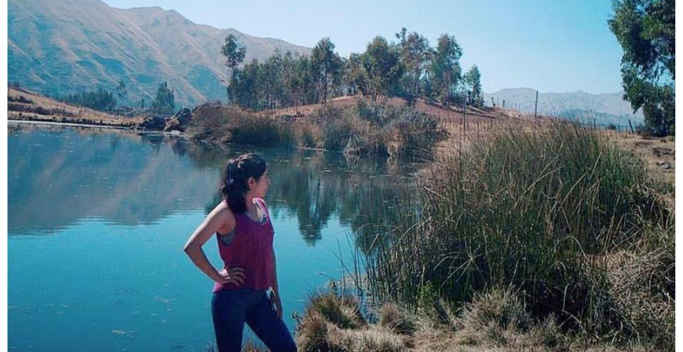 Lake in the Andes Mountains